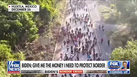 Biden blames border crisis on lack of funds - GIVE ME THE MONEY (Jan 3, 2024)