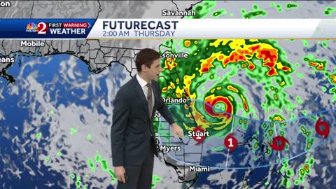 Tracking Subtropical Storm Nicole Monday 11 p.m.