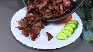 Tenderest Chicken Liver! Few people know this secret! Easy recipe!