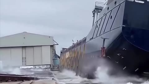 How Ships Are Launched Into The Ocean! 😮