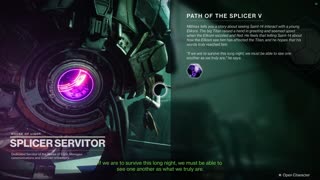 Destiny 2 - Season #14 - "Path of the Splicer V" - 08/2021