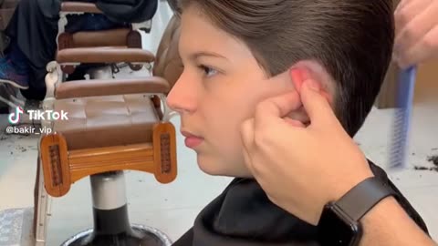 Cute boy long to short hair transformation video 2023