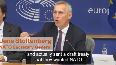 Jens Stoltenberg acknowledged that NATO could have prevented the war by signing a mutual respect