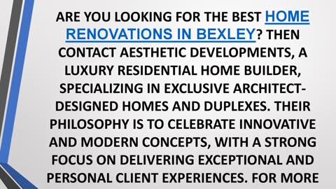 Best Home Renovations in Bexley