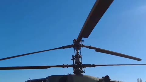 Enjoy the work of the crews of Ka-52 attack helicopters