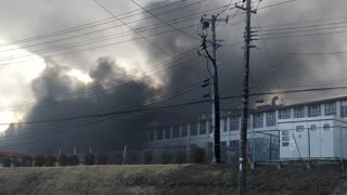 Powerful Gas Explosion at Fukushima Factory