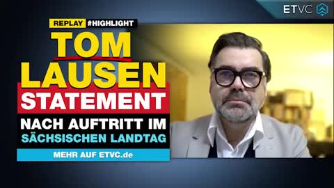Tom Lausen Statement nach Auftritt im Sächsischen Landtag