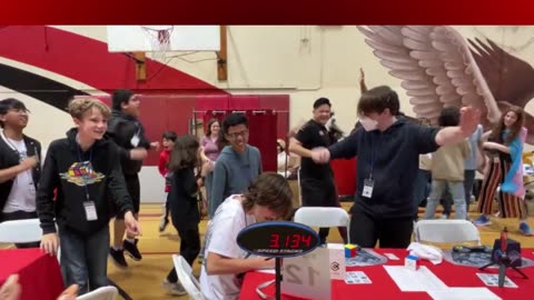 New world Rubik's Cube solve record