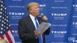 Donald Trump cracks jokes on the campaign trail