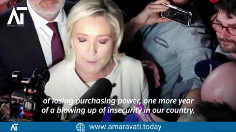 Marine Le Pen Criticizes France's Immigration Policy & Security Challenges | Amaravati Today News