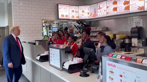 Trump Surprise: Visits Chick-Fil-A in Atlanta