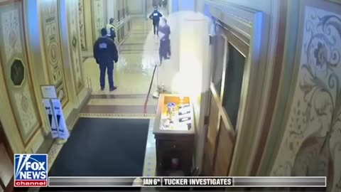 TUCKER UNEDITED FOOTAGE SHOWS NOT ONLY JOSH HAWLEY BUT MANY LAWMAKERS RAN THROUGH THE CAPITAL HALLWAY ON J6