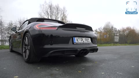 PORSCHE 981 Spyder SOUND & 270KMH Acceleration on AUTOBAHN