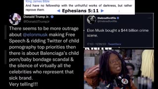 And We Know - Elon to rid Twitter of child pornography and porn baby bondage