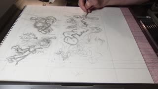 Time lapse: Penciling Page 110