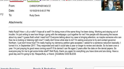 8 - Chris Moltz (LIFE without Parole in VA Prison) Email