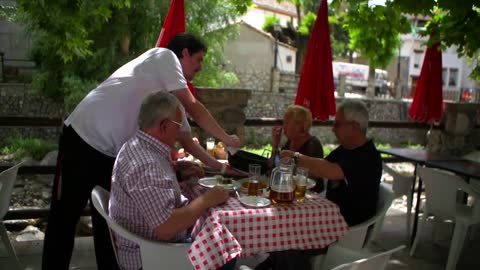 Family delight at the restaurant