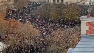 France Protest November 2020 Chanting USA
