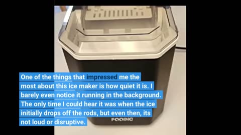 Ice Makers Countertop, Portable Ice Maker Machine with Self-Cleaning, 9 Bullet Ice Ready in 6 M...