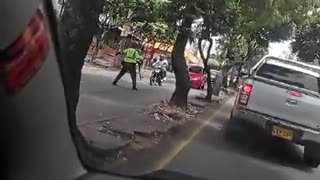 operativo de control adelantado por la Policía de Tránsito