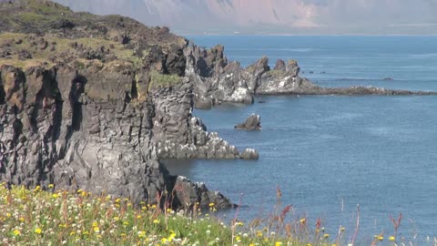 Iceland sea cliffs Snaefellsnes Peninsula