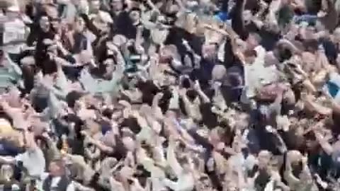 Tottenham fan celebration to win Liverpool