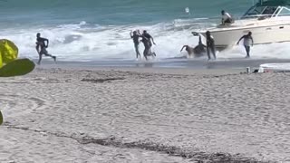Video Shows Illegals Landing on Jupiter Beach, Florida.