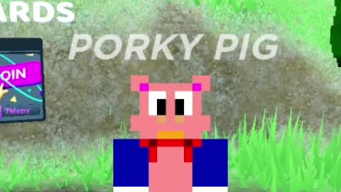 I Drew Porky Pig in Pixel Art Transform [Roblox]