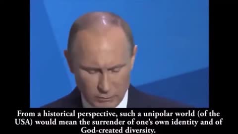Putin speech. Please READ below. Video is not important but commentary is!