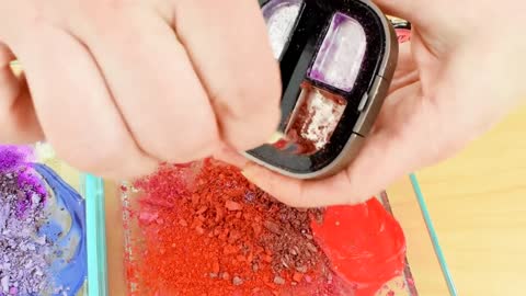 Mixing Makeup Eyeshadow Into Slime ! Purple vs Red Special Series Part 29 Satisf (1)