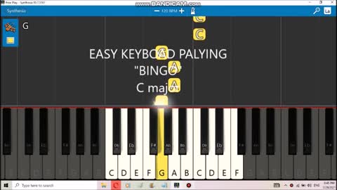 How paly keyboard easy Bingo dog song