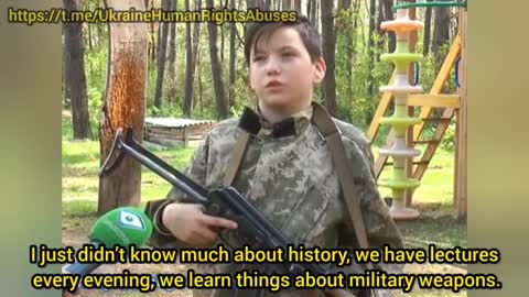 Ukraine: Azov Battalion trains children