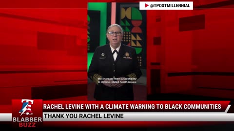 Rachel Levine With A Climate Warning To Black Communities