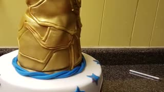 Infinity Gauntlet Cake Reveal