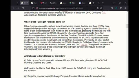 Killing Covid-19 in the Respiratory Tract Using Hydrogen Peroxide
