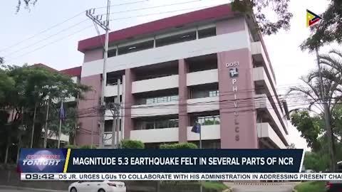 2 aftershocks recorded after magnitude 5.3 earthquake jolted Tinaga Island in Camarines Norte
