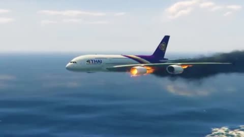 Thai plane sinks in the sea