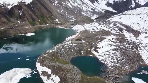 Snowy Lulusar Lake 2023 Drone Shots | Naran to Babusar Top Latest Update 2023 |