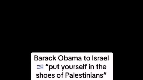 B.Obama to israel 🇮🇱….. great & realistic words #rumble