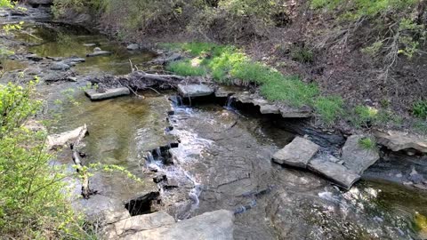 Amazing Creek with a waterfall