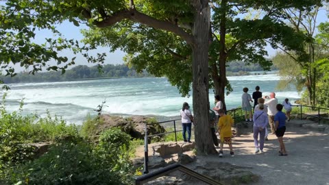 Niagara River's Strong Currents on Three Sisters Islands Niagara Falls State Park Niagara Falls, NY