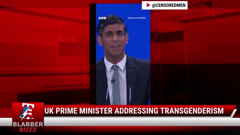 UK Prime Minister Addressing Transgenderism