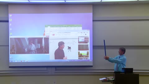 Math Professor Fixes Projector Screen -April Fools Prank