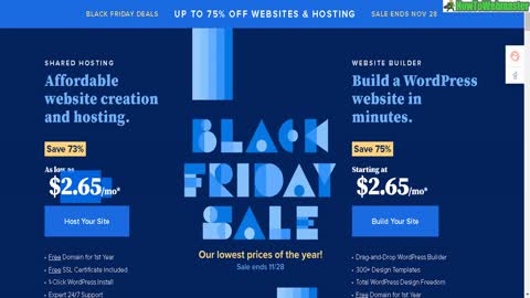 Bluehost Black Friday Sale 2021 - 70% Discount