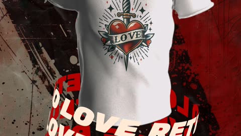 Retro Love T-shirt Design