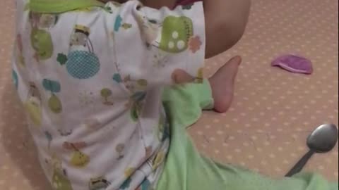 Toddler Gives Chicken Soup A Thumbs Up