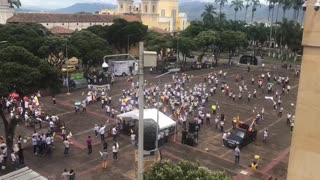 Marcha del silencio plaza Luis Carlos Galán