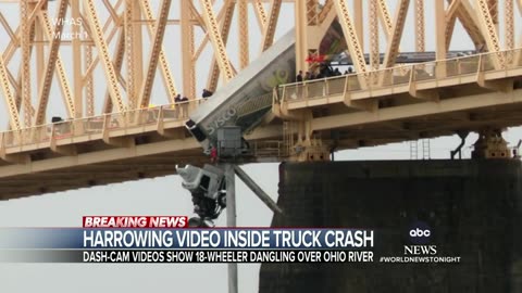 Video shows moments where woman nearly drives off Kentucky Bridge ABC News