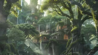 Healing Music - Fantasy Space, Medieval Castle in The Deep Forest, Relaxing Music 2024