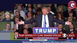 Trump speaks about the dancing Israelis during a recent rally (Mike King)